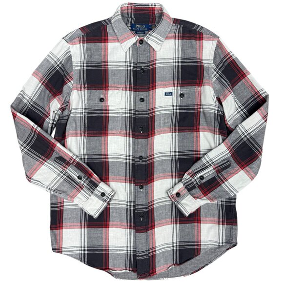 EUC‎ Men's POLO RALPH LAUREN Classic Fit Lined Plaid Flannel Shirt | Size M - Picture 1 of 9